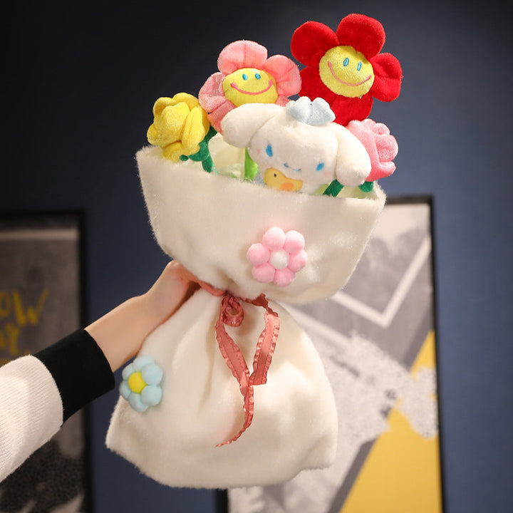 Decorative plush toy bouquet with charming characters, an adorable & unique gift idea.