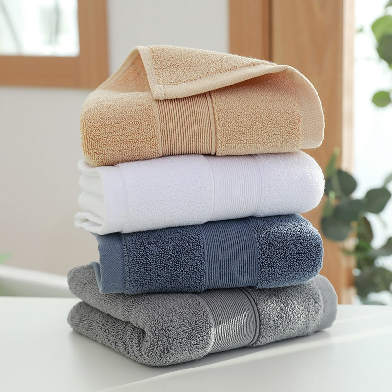 Durable, plush cotton bath towel, designed for maximum absorbency & rapid drying in any bathroom.