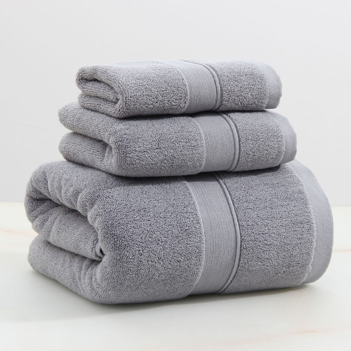 Indulge in comfort with this plush cotton bath towel, quick drying and super absorbent for a spa day at home.