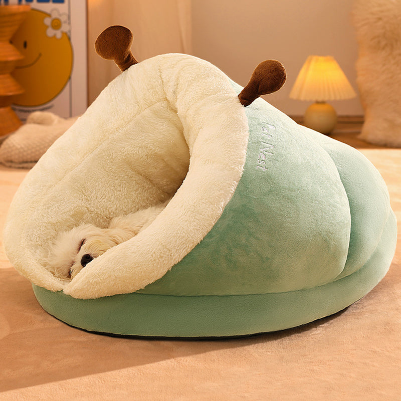 Luxurious cat bed, extra soft plush comfort and orthopedic support for peaceful napping.