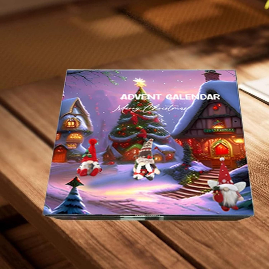 Kids Gift Elf Plushie Advent Calendar 2024. A unique Christmas countdown & holiday decor item.