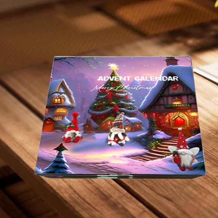 Kids Gift Elf Plushie Advent Calendar 2024. A unique Christmas countdown & holiday decor item.
