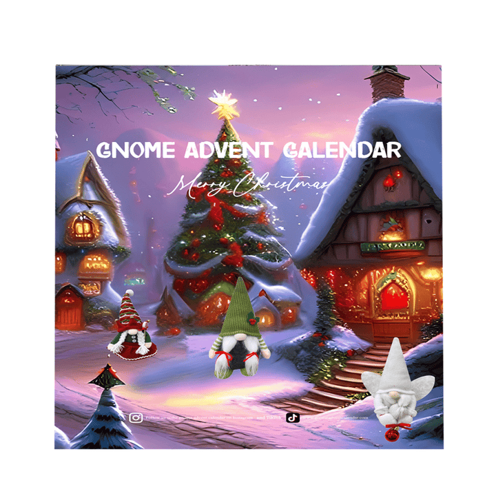 Festive Elf Christmas Advent Calendar 2024 with a cute plushie. Ideal holiday decor & kids gift.