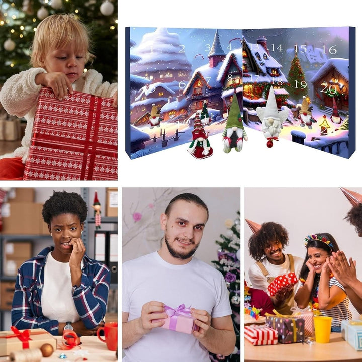 ElfEnChill Plush Elf Advent Calendar 2024. Unique Christmas countdown holiday decor & kids gift.