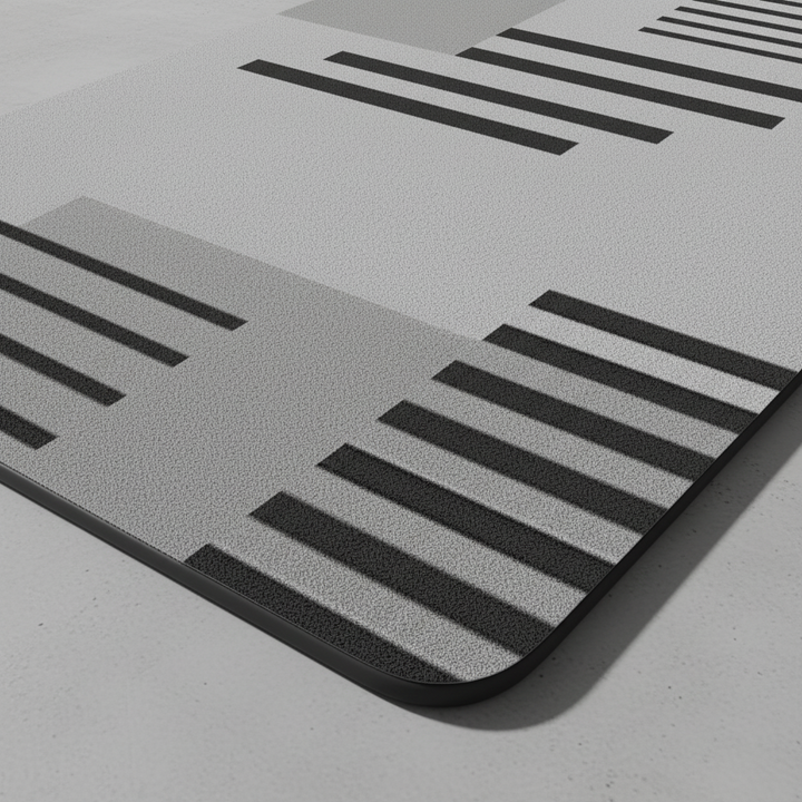 Close-up of the anti-slip texture on the underside of a BathEaseo bath mat, ensuring safety.
