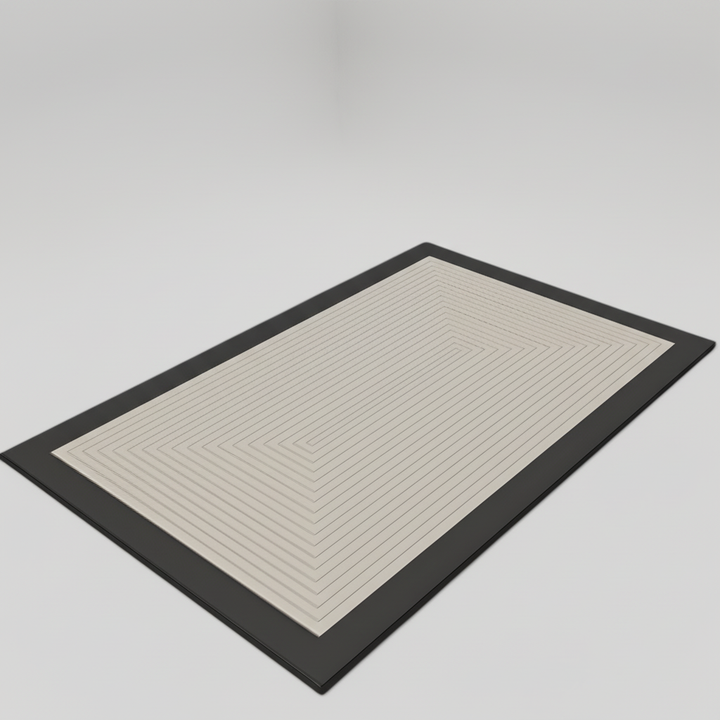 Water droplets beading on the absorbent surface of the BathEaseo anti-slip bath mat.
