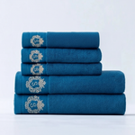 4 Towels 2 Bath Towel Blue