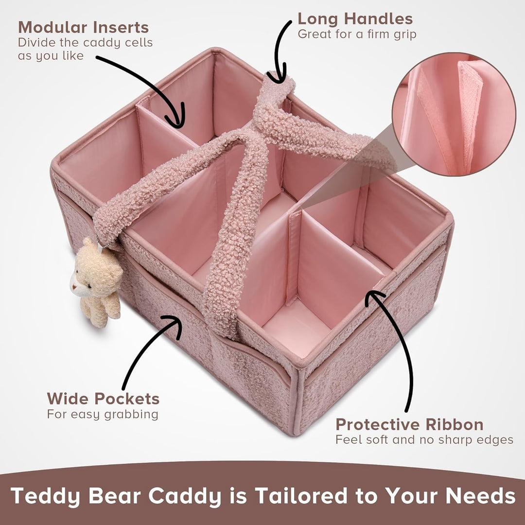 Green sherpa nappy organizer, designed to fit all standard diaper sizes, efficient storage