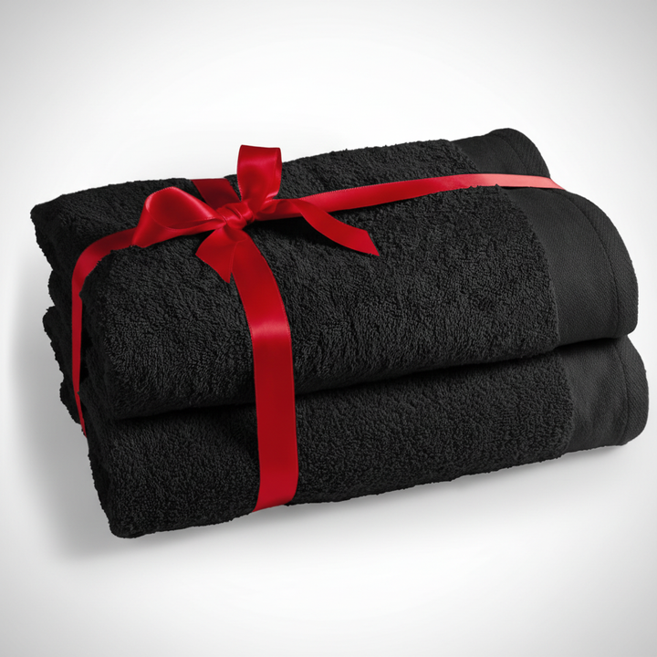 Softest two-piece terry cotton towel set, ideal for bath or sauna, luxurious and very absorbent