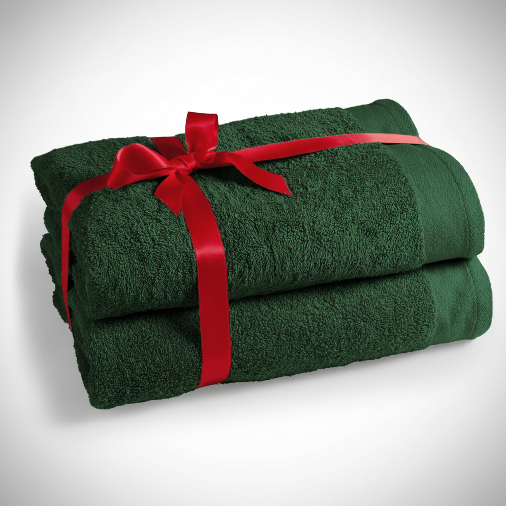 High-quality two-piece cotton bath towel set, luxurious terry for maximum softness & absorbency