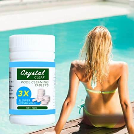 Specialized clarifying tablets, hot tub chemicals for sparkling clear swimming pool & spa water.