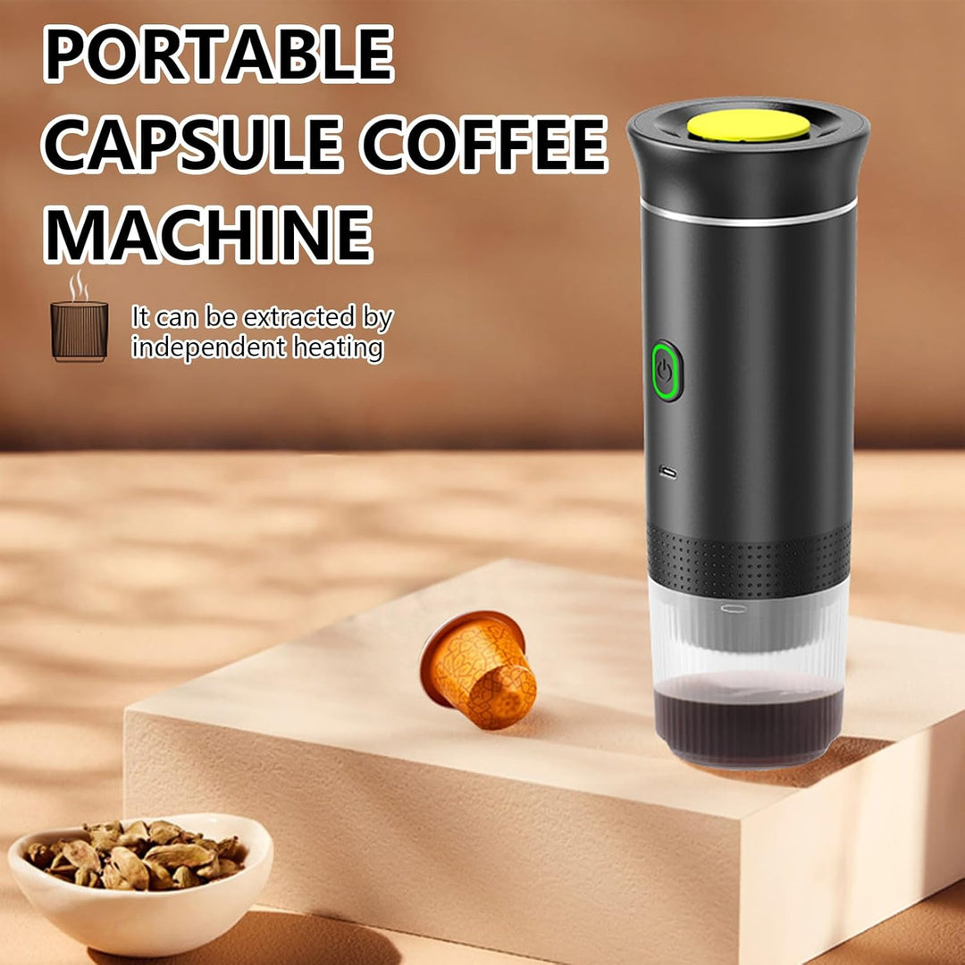 Innovative 3-in-1 espresso machine with rechargeable battery for ultimate portability