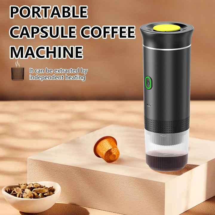 Innovative 3-in-1 espresso machine with rechargeable battery for ultimate portability