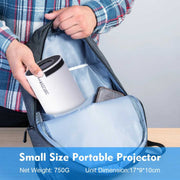 Enjoy cinema-quality with this portable 4K Android projector, featuring WiFi & remote.