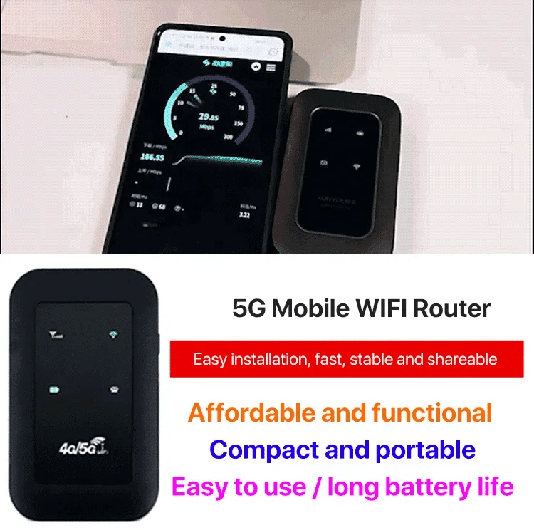 Powerful 5G mobile internet router. Enjoy ultra-fast portable WiFi & reliable data connectivity for all travels.