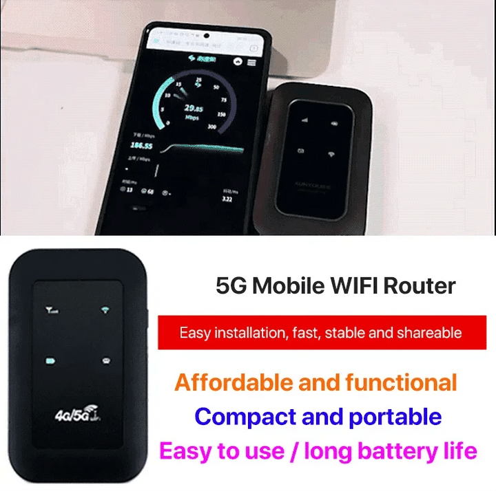 Powerful 5G mobile internet router. Enjoy ultra-fast portable WiFi & reliable data connectivity for all travels.