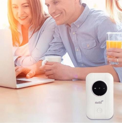 Wireless portable WiFi router for seamless internet access everywhere, from travel to home office.
