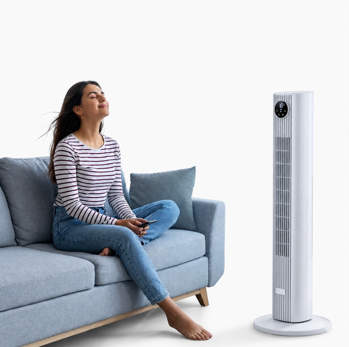 Portable Air Cooler Fan for Bedroom & Apartment. Compact personal AC with quiet cooling for summer comfort.