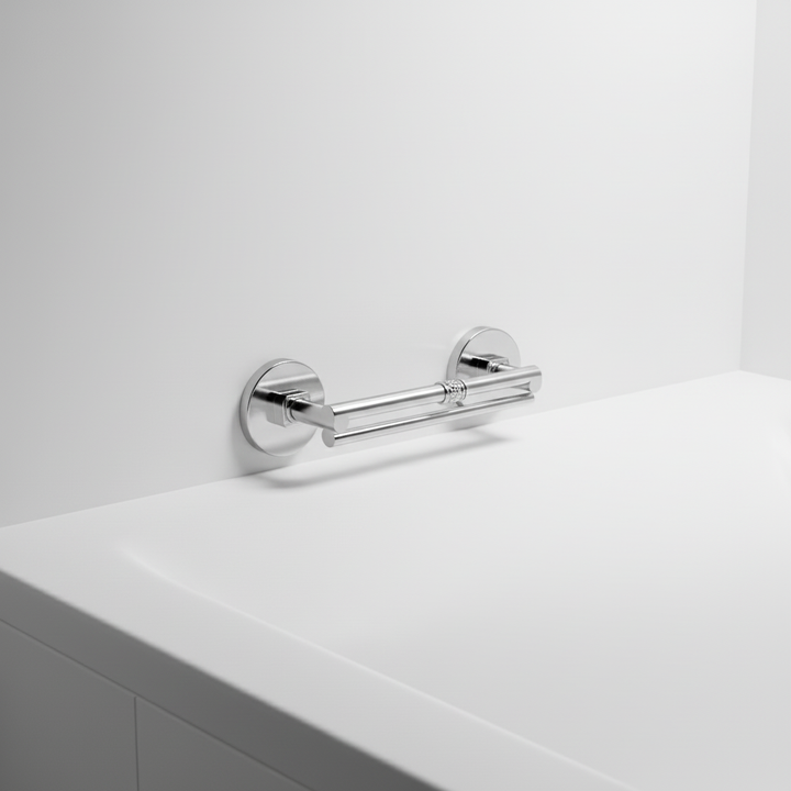 SlipGuardo portable grab bar with powerful suction cups, ideal for shower and bath safety.