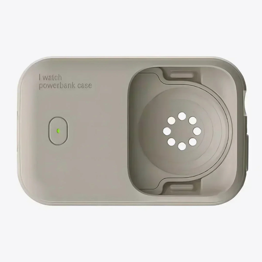 Unisex Apple Watch wireless power bank with 1200mAh capacity, perfect electronic gadget for travel.