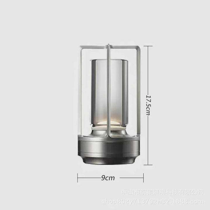 Elegant crystal LED table lamp, portable & waterproof, casts a stunning decorative light.