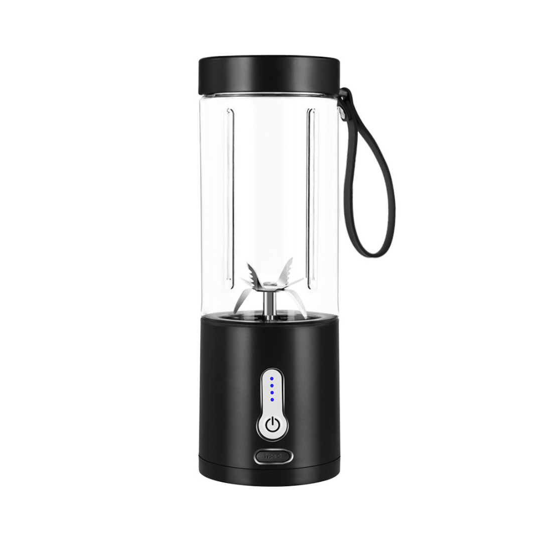 USB-rechargeable personal smoothie maker for travel, gym, or healthy office meals.