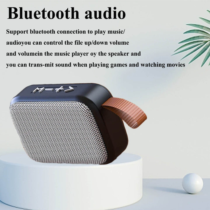 Durable outdoor portable speaker, ready for adventure with dynamic 3D stereo Hifi sound.