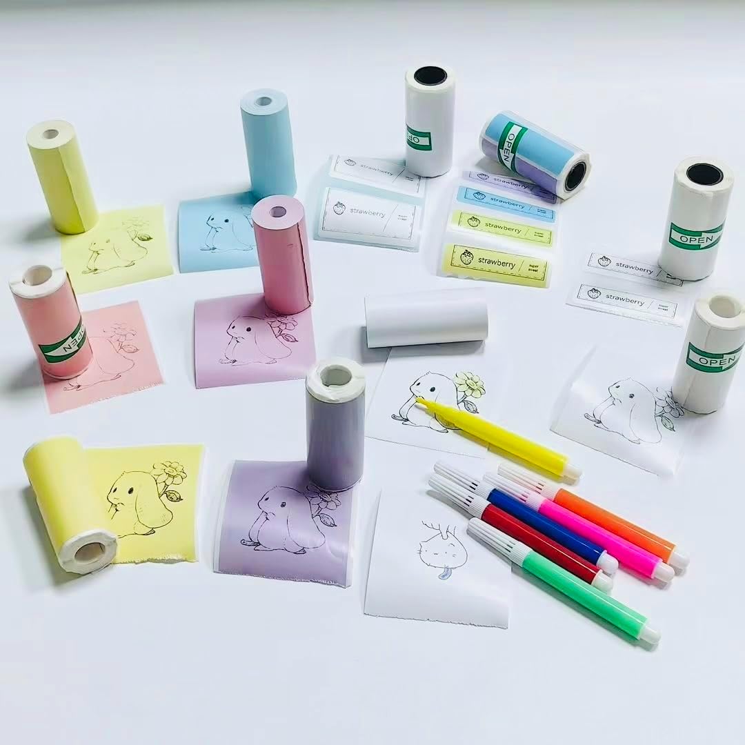 Wireless Bluetooth thermal printer for high-quality, inkless labels