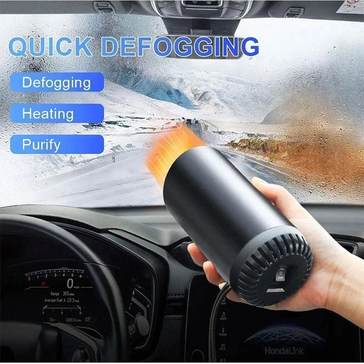 Essential car defogger and heater for winter driving. Improves visibility, prevents fogging & frosting.