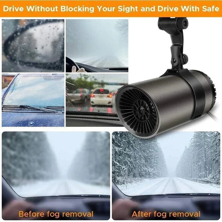 Easy-to-install portable car heater defroster. Quickly heats your vehicle & clears fog for optimal visibility.