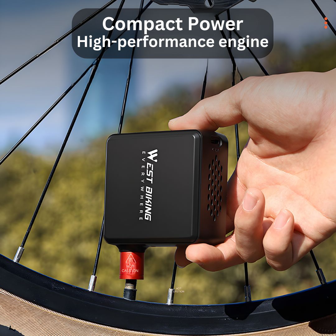 Digital electric ball pump & tire inflator. Rechargeable mini compressor, perfect for travel & home.
