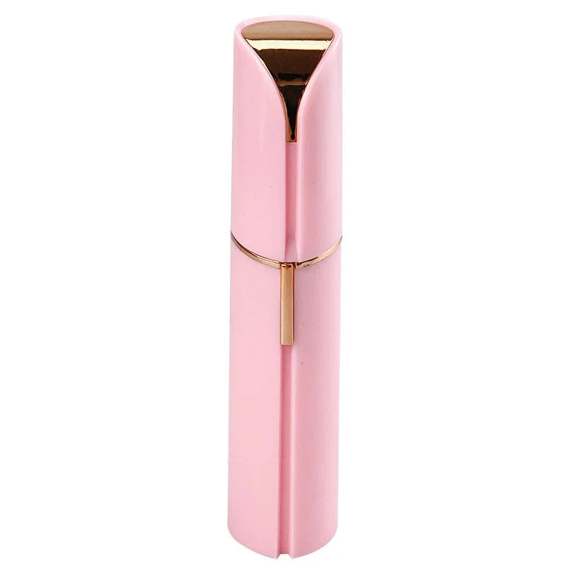 Portable electric facial hair remover for women, sleek design for quick touch-ups & travel beauty.
