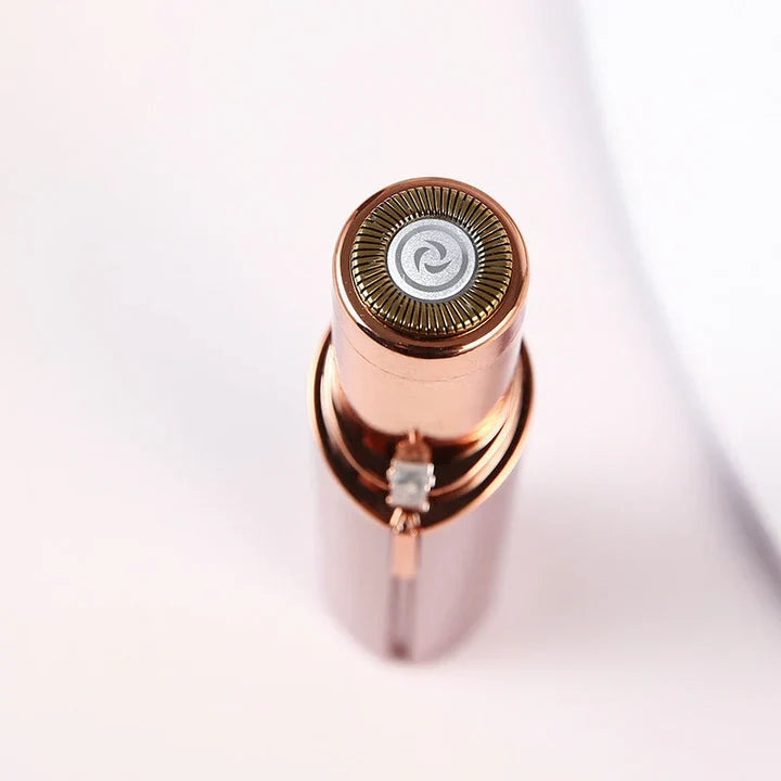 Painless women's electric epilator, a portable beauty tool for achieving smooth facial skin quickly.