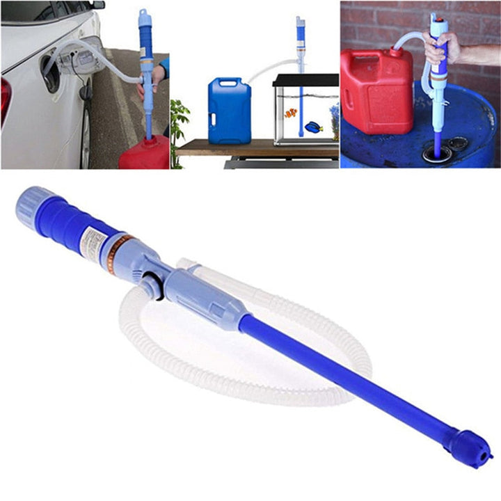 Efficient electric fluid transfer pump. Portable & battery-powered for quick, clean liquid moving in home & garage.