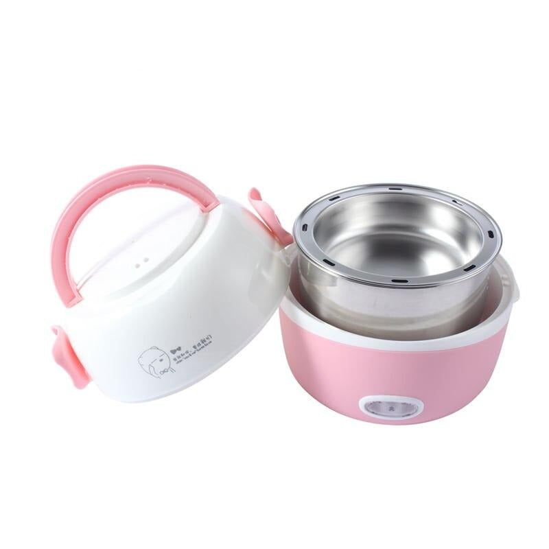 Compact electric food warmer, perfect for travel, road trips, or hot meals in the car.