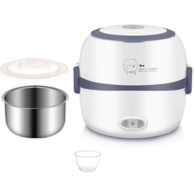 Stylish portable electric meal warmer, easy to clean and perfect for busy lifestyles.