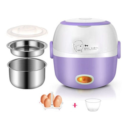 Versatile electric food heater, great for warming lunches, snacks, or even steaming vegetables.