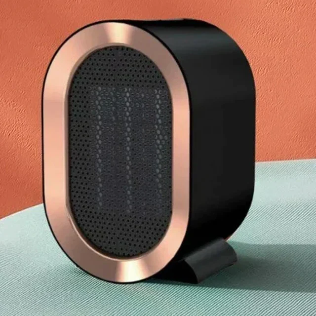 Portable electric space heater for quiet, energy-efficient warmth in small rooms, offices, or home.