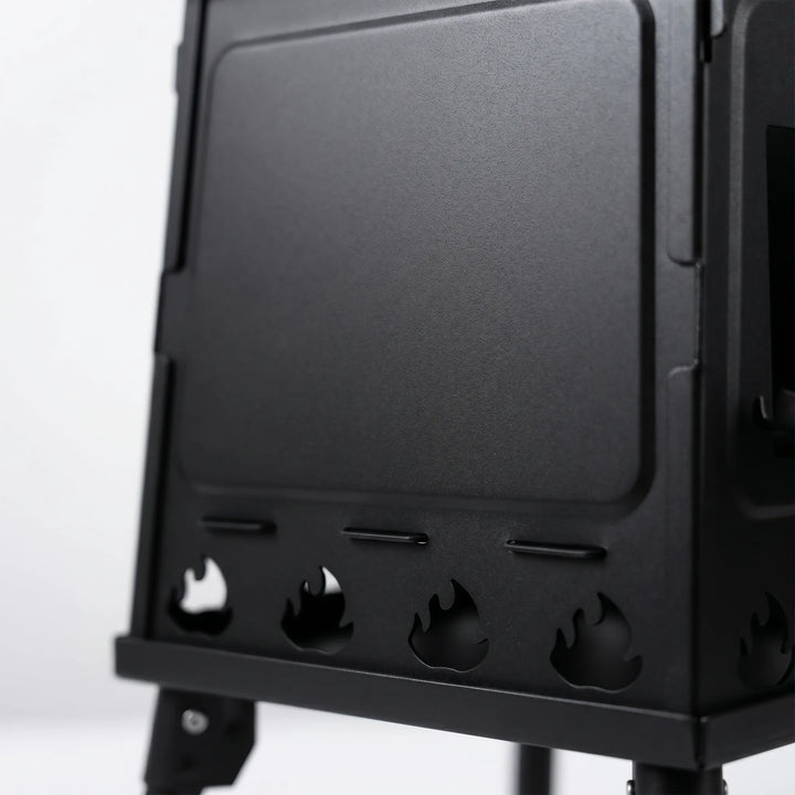 Versatile folding outdoor cooking stove, ideal for backpacking, camping gear, and camp essentials.