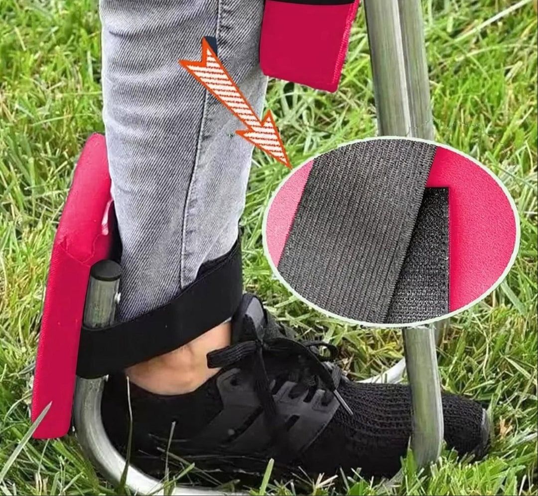 Durable garden kneeler and stool; essential gardening tool for prolonged comfort and outdoor living.