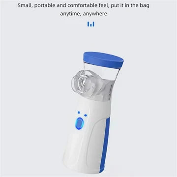 Efficient portable mesh nebulizer for asthma & breathing support; compact health & personal care device.