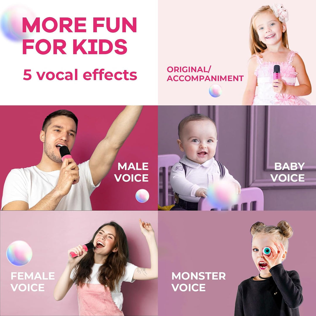Compact Veylo Portable Karaoke system with dual wireless mics, perfect for party speaker setups