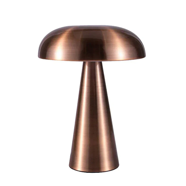 ShroomLite mushroom lamp, stylish cordless accent for living room tables.