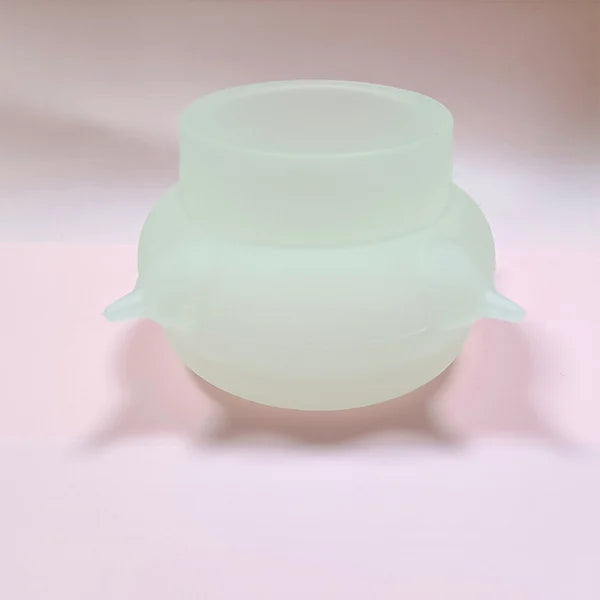 Durable white kitten water & milk feeder, leak-proof travel bowl for small pets, essential animal care.