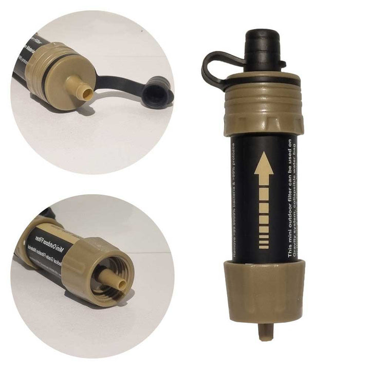 Easy-to-use PureStream portable water purification system for outdoor and emergency use.