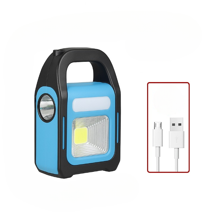 Durable outdoor portable LED lantern with power bank, essential for camping, hiking, and emergency preparedness.