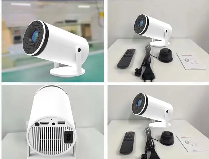 Compact mini portable projector, ideal for travel & on-the-go entertainment with crisp HD visuals.