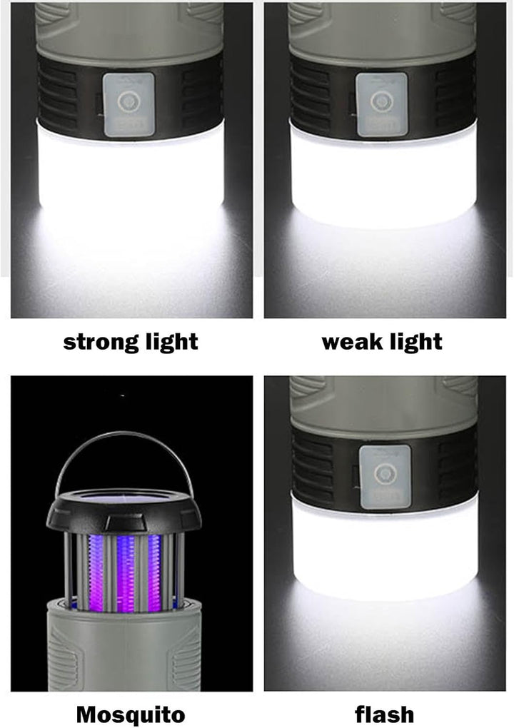 Detail of the UV light inside the Zynora Solar Fly Trap, designed for attracting and eliminating flying insects