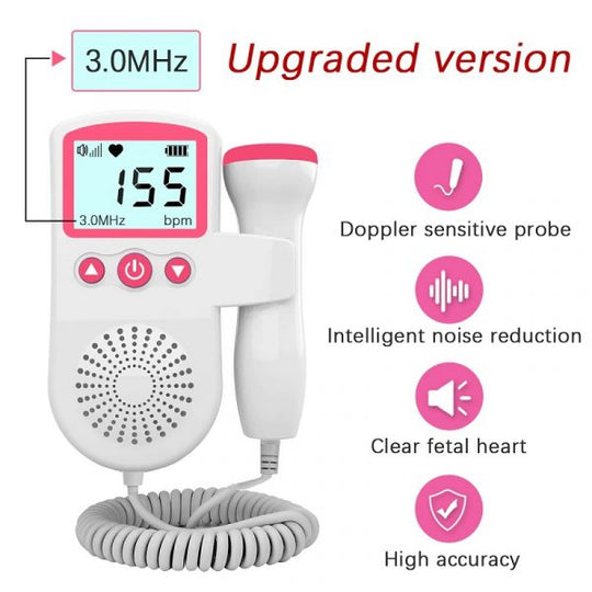 Advanced portable sound amplifier with sensor wand technology & LCD for accurate sound detection electronics.