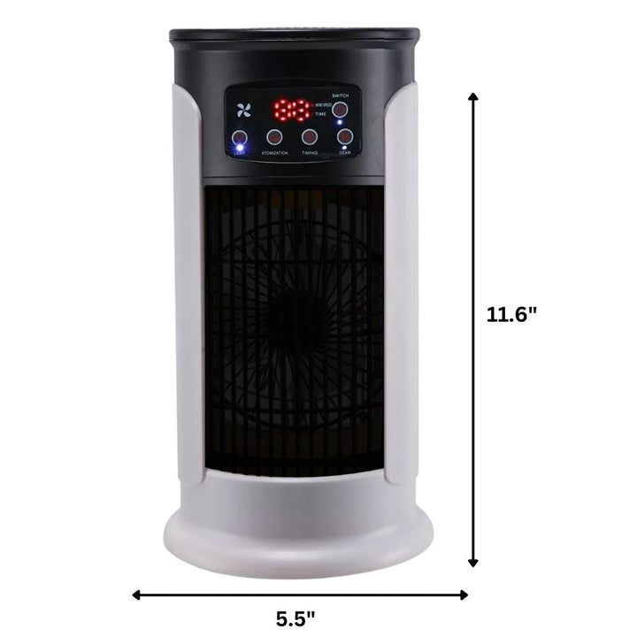 Compact portable AC unit, a versatile indoor room cooler with humidifier, perfect for personal cooling without a window.